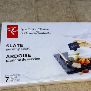 Slate Cheese & Charcuterie Serving Board Set